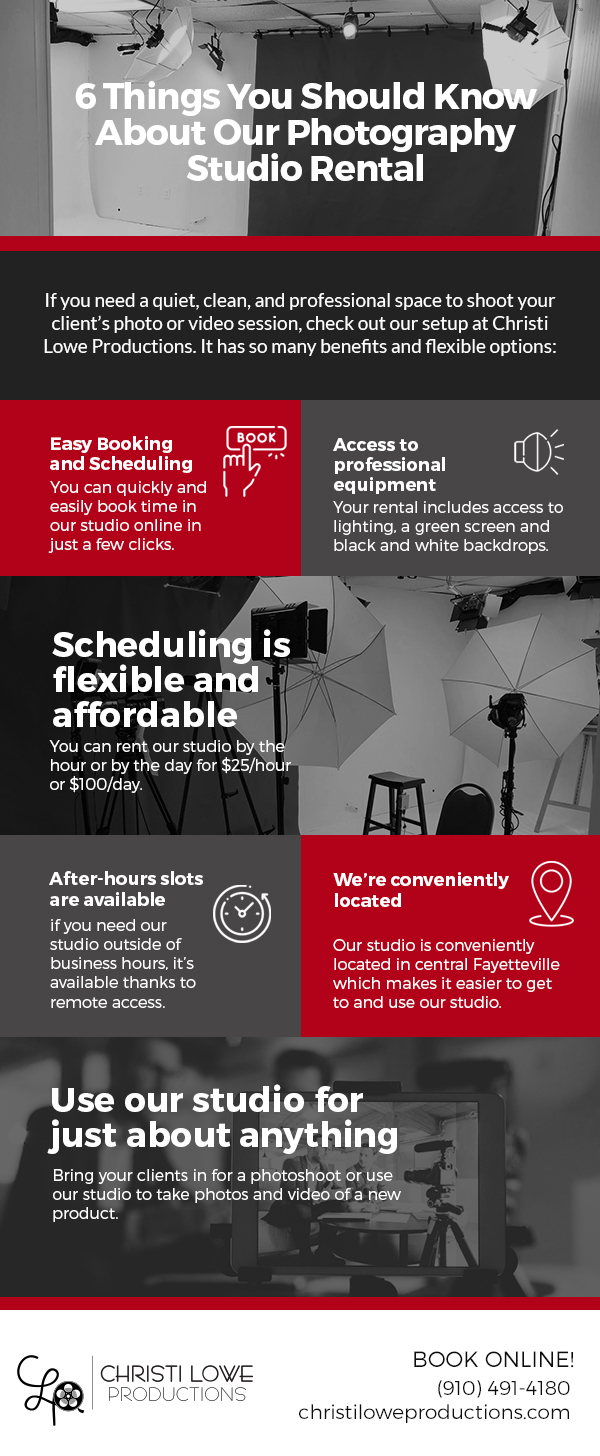 6 Things You Should Know About Our Photography Studio Rental [infographic]